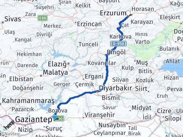 Eyyübiye Erzurum Arası Kaç Km - Yol Tarifi