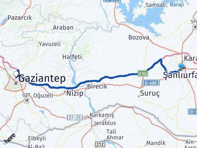 Eyyübiye Gaziantep Arası Kaç Km - Yol Tarifi