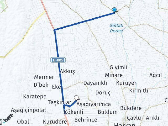 Yardımcı Koruklu Arası Kaç Km - Yol Tarifi