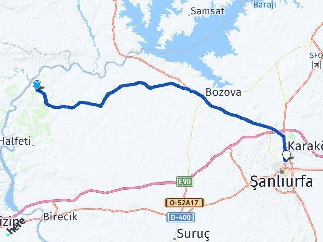Kayalar Şanlıurfa Otogarı Arası Kaç Km - Yol Tarifi