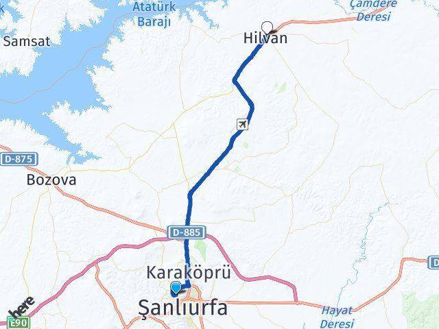 Devteyşti Hilvan Arası Kaç Km - Yol Tarifi