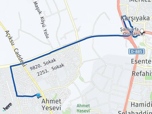 Devteyşti Şanlıurfa Otogarı Arası Kaç Km - Yol Tarifi