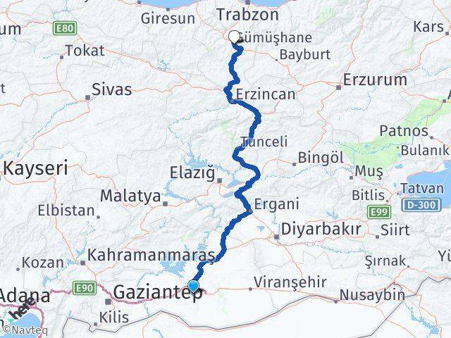 Haliliye Gümüşhane Arası Kaç Km - Yol Tarifi
