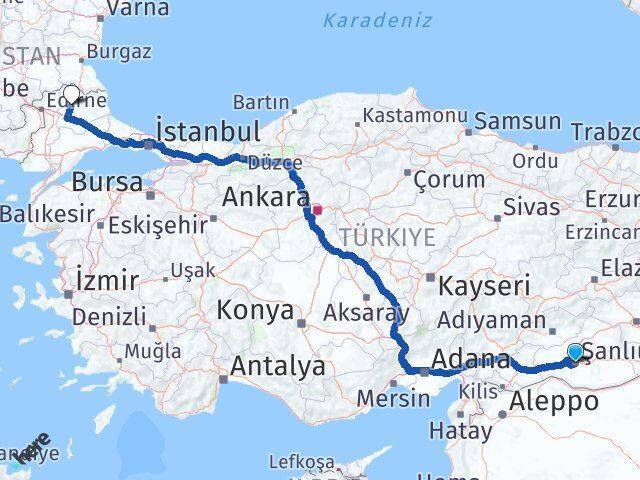Haliliye Kırklareli Arası Kaç Km - Yol Tarifi