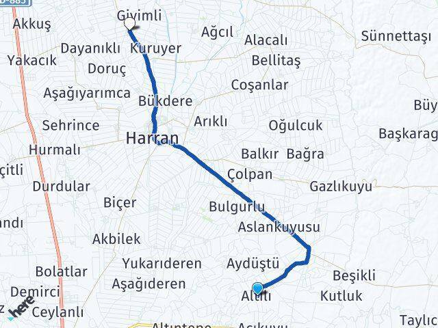 Algılı Minare Arası Kaç Km - Yol Tarifi