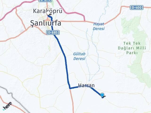 Aydınlar Şanlıurfa Otogarı Arası Kaç Km - Yol Tarifi