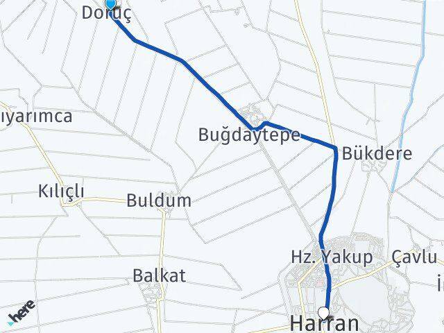Doruç Harran Arası Kaç Km - Yol Tarifi