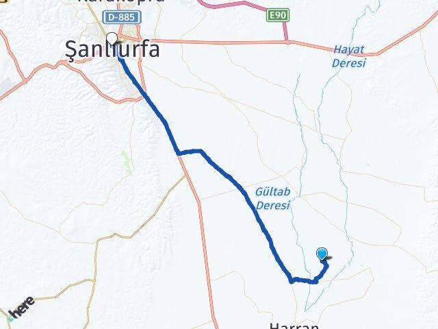Eskiharran Şanlıurfa Arası Kaç Km - Yol Tarifi