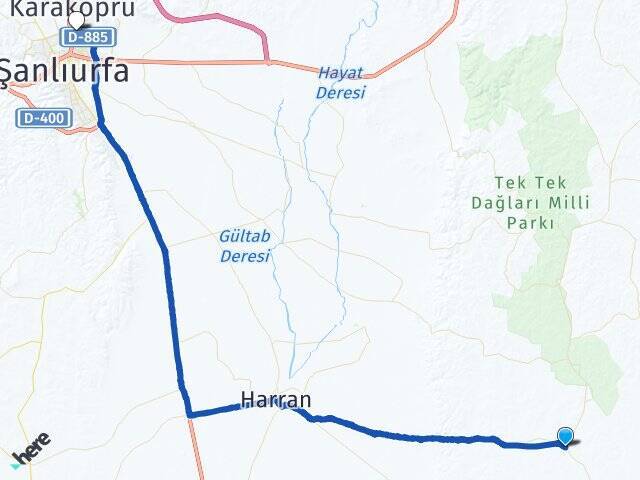Koyunluca Şanlıurfa Otogarı Arası Kaç Km - Yol Tarifi