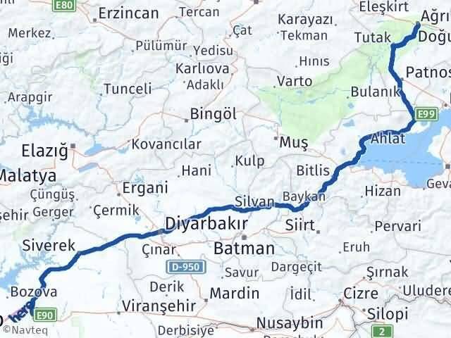 Karaköprü Ağrı Arası Kaç Km - Yol Tarifi