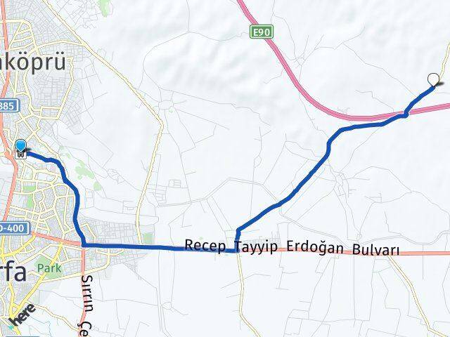 Şanlıurfa Otogarı Osmanbey Arası Kaç Km - Yol Tarifi