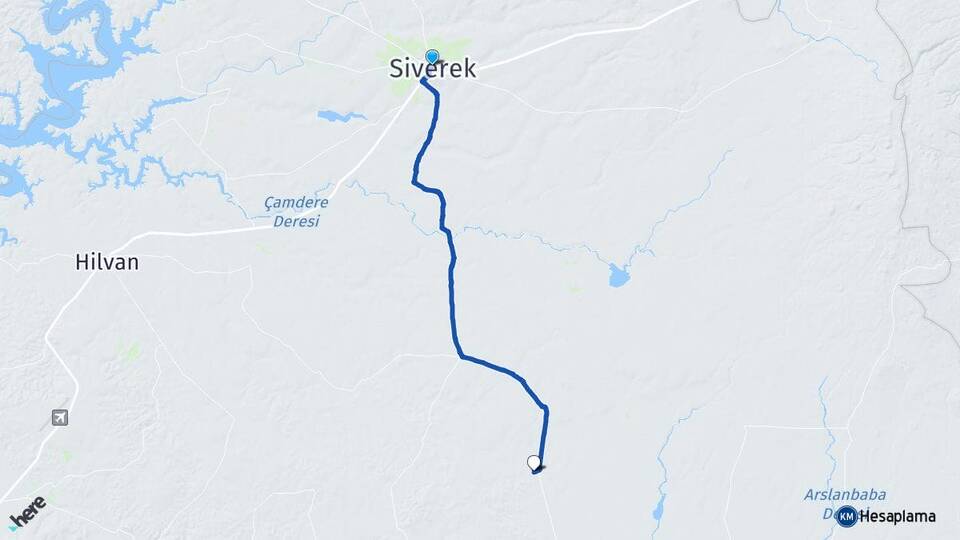 Şanlıurfa Siverek Alagün Siverek Arası Kaç Km - Yol Haritası