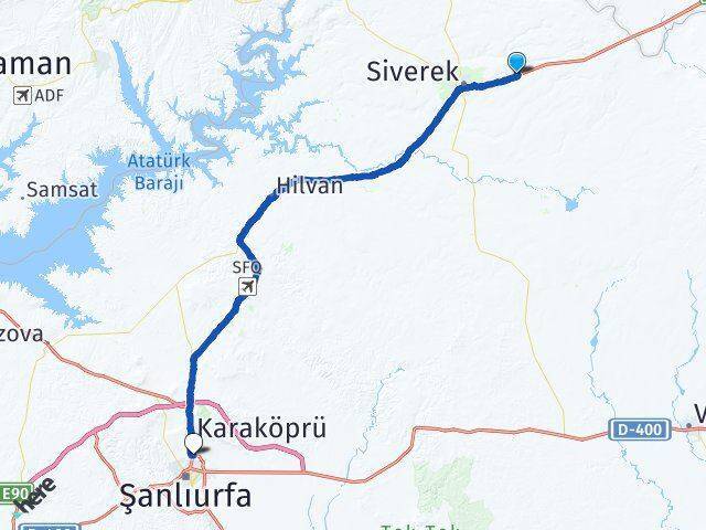Yuvar Şanlıurfa Otogarı Arası Kaç Km - Yol Tarifi