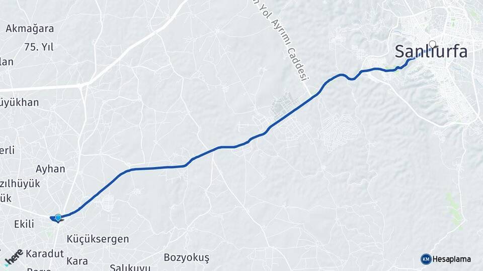 Aligör Şanlıurfa Arası Kaç Km - Yol Tarifi