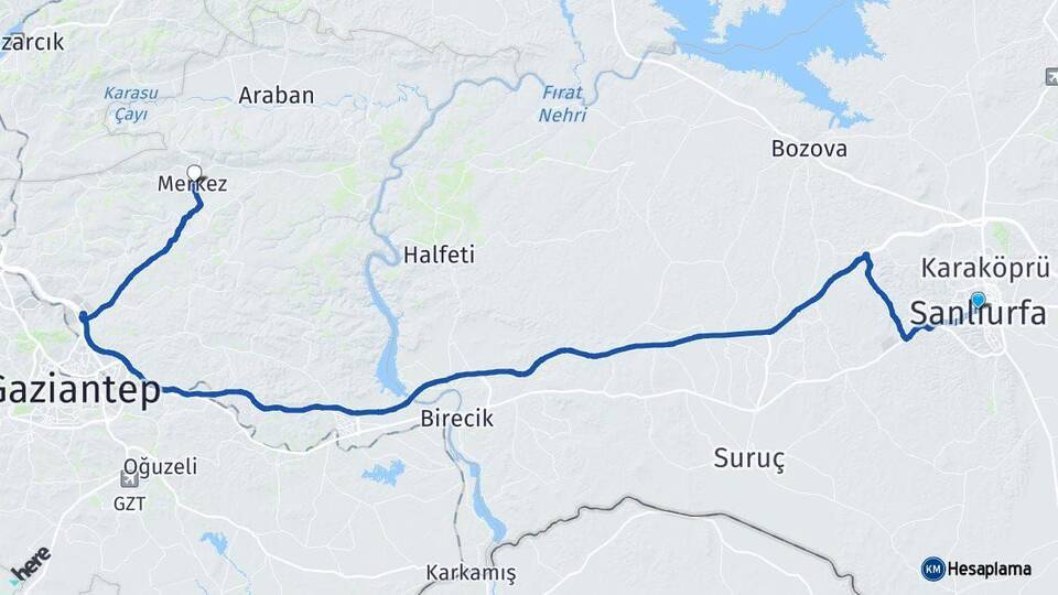 Şanlıurfa Yavuzeli Arası Kaç Km - Yol Tarifi