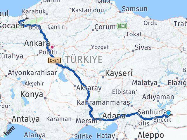 Şanlıurfa Yığılca Arası Kaç Km - Yol Tarifi