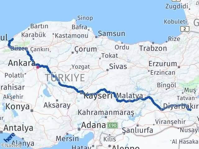 Siirt Alaplı Zonguldak Arası Kaç Km - Yol Haritası