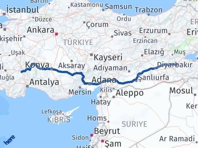 Baykan Burdur Arası Kaç Km - Yol Tarifi
