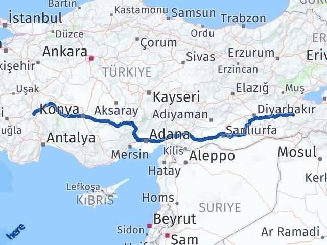 Siirt Keçiborlu Isparta Arası Kaç Km - Yol Haritası