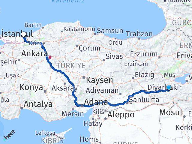 Siirt Kocaali Sakarya Arası Kaç Km - Yol Haritası