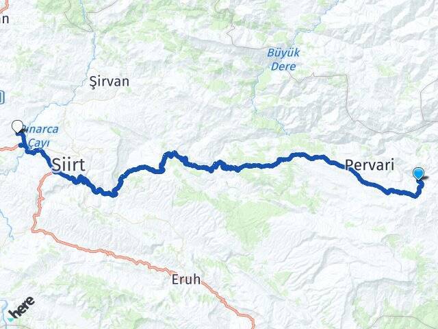 Gökbudak Siirt Havalimanı Arası Kaç Km - Yol Tarifi
