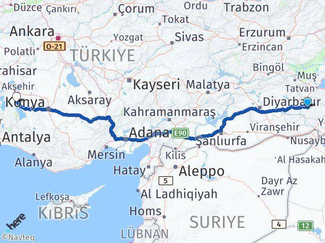 Siirt Şarkikaraağaç Isparta Arası Kaç Km - Yol Haritası