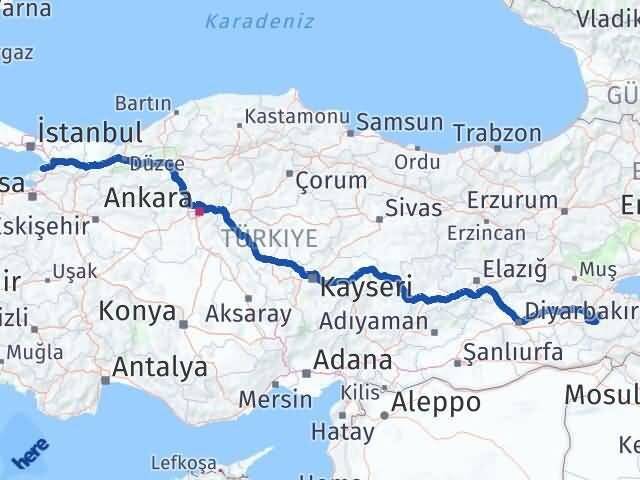 Siirt Şirvan Yalova Arası Kaç Km - Yol Haritası