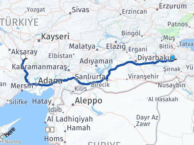 Siirt Tillo Niğde Arası Kaç Km - Yol Haritası