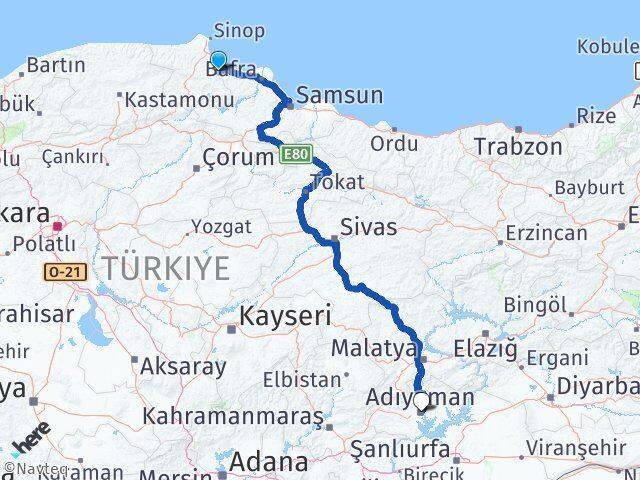 Dikmen Adıyaman Arası Kaç Km - Yol Tarifi