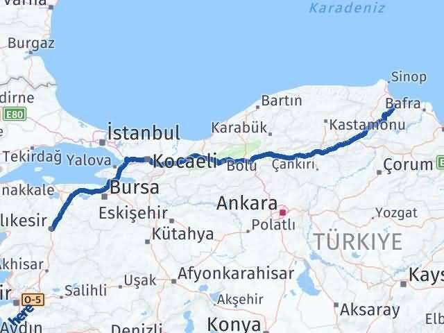 Dikmen Balıkesir Arası Kaç Km - Yol Tarifi