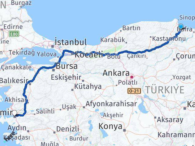 Dikmen İzmir Arası Kaç Km - Yol Tarifi