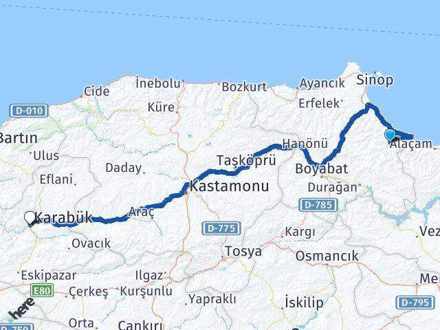 Dikmen Karabük Arası Kaç Km - Yol Tarifi