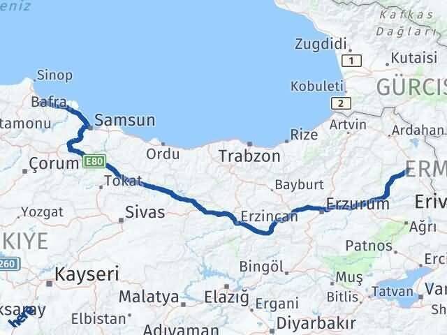 Dikmen Kars Arası Kaç Km - Yol Tarifi