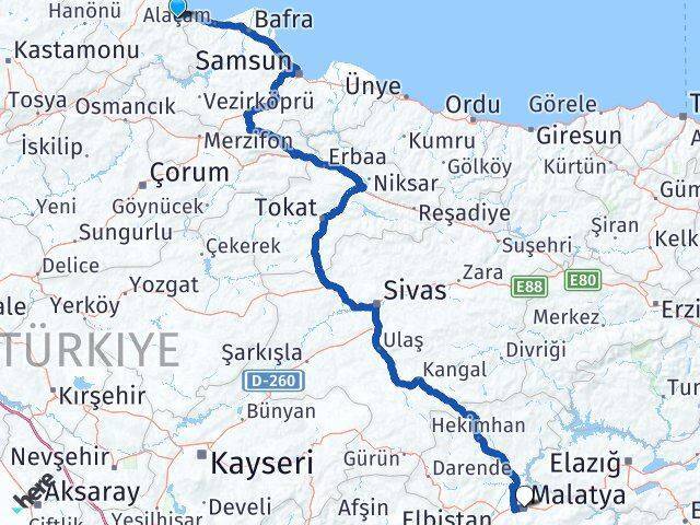 Dikmen Malatya Arası Kaç Km - Yol Tarifi