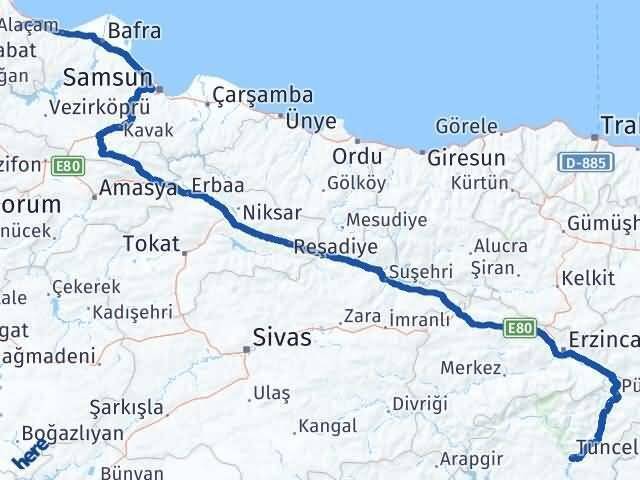 Dikmen Tunceli Arası Kaç Km - Yol Tarifi