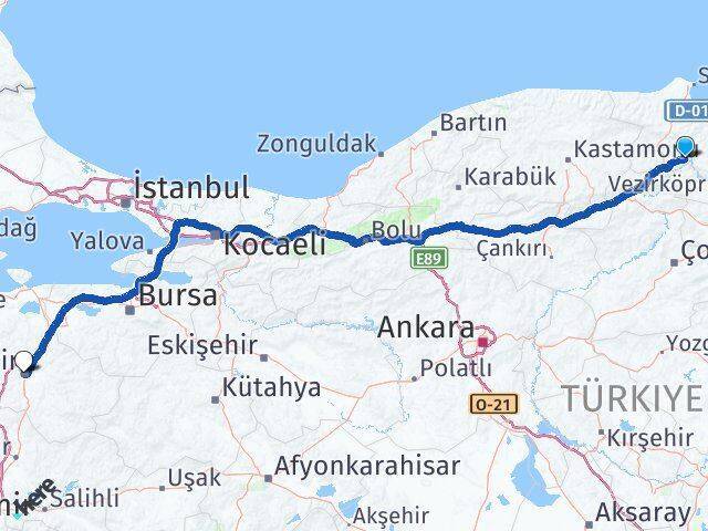 Durağan Balıkesir Arası Kaç Km - Yol Tarifi