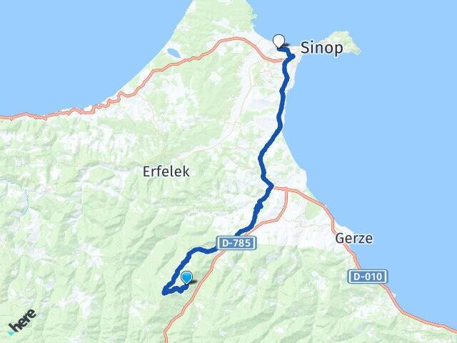 Tokuşlar Sinop Havalimanı Arası Kaç Km - Yol Tarifi