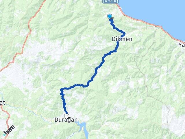 Yenikent Durağan Arası Kaç Km - Yol Tarifi