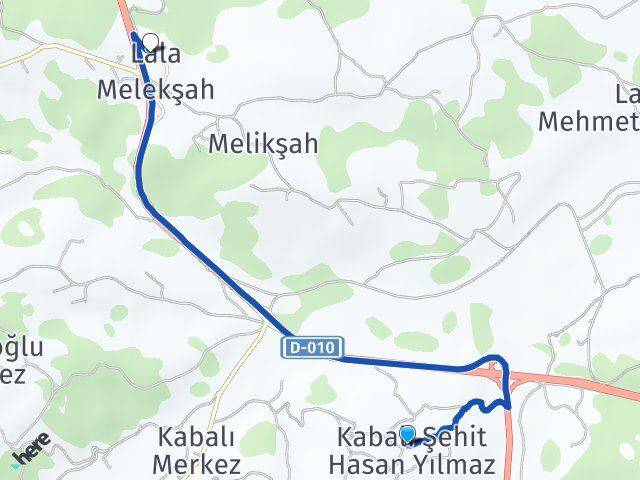 Kabalı Lala Arası Kaç Km - Yol Tarifi