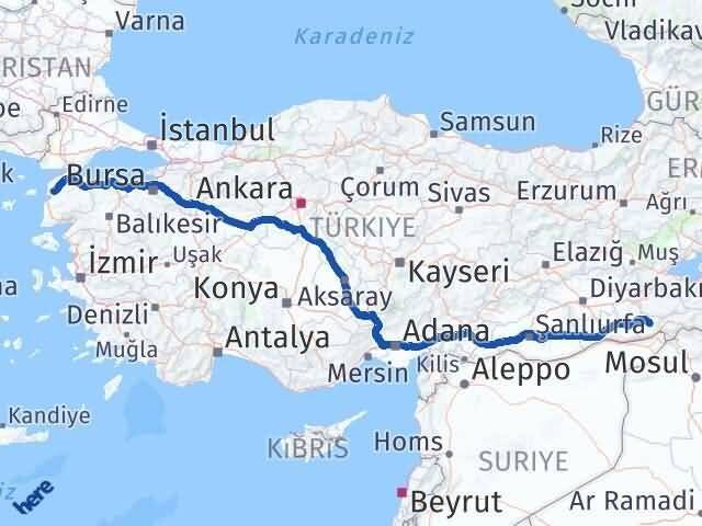 Şırnak Güçlükonak Çanakkale Arası Kaç Km - Yol Haritası