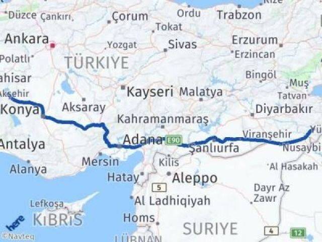 Şırnak Sultandağı Afyonkarahisar Arası Kaç Km - Yol Haritası