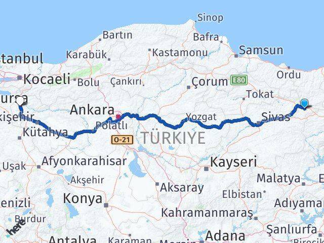 Akıncılar Bilecik Arası Kaç Km - Yol Tarifi