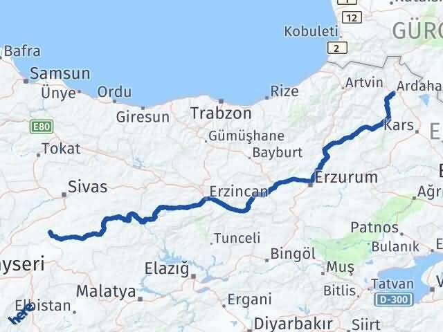 Altınyayla Ardahan Arası Kaç Km - Yol Tarifi