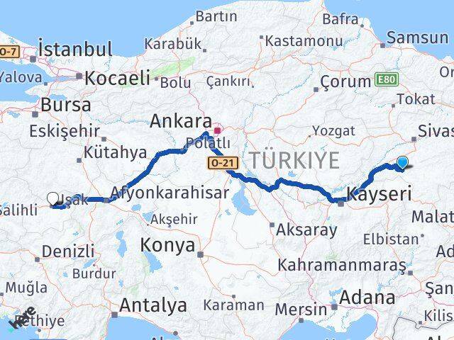 Altınyayla Uşak Arası Kaç Km - Yol Tarifi