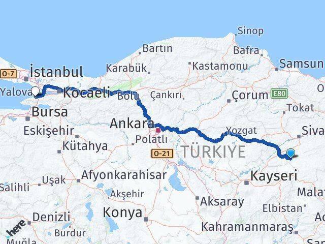 Altınyayla Yalova Arası Kaç Km - Yol Tarifi