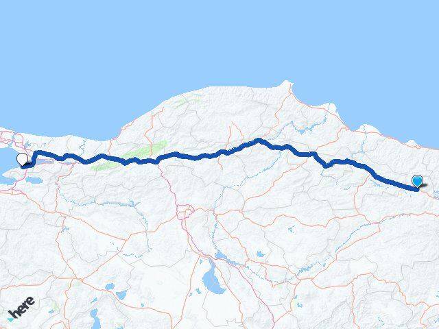 Sivas Koyulhisar Yalova Arası Kaç Km - Yol Haritası