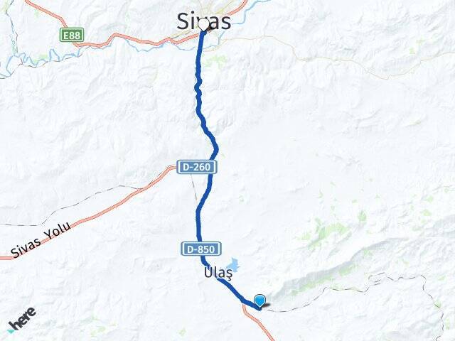 Tecer Sivas Otogarı Arası Kaç Km - Yol Tarifi