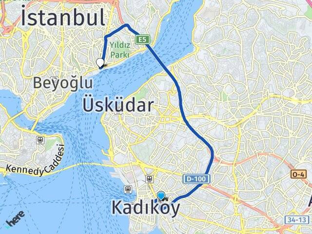 Söğütlüçeşme İstasyonu Beşiktaş Arası Kaç Km - Yol Tarifi