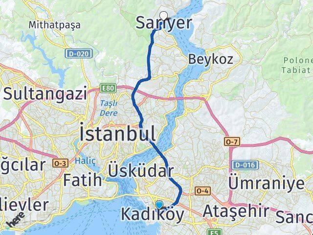Söğütlüçeşme İstasyonu Sarıyer Arası Kaç Km - Yol Tarifi