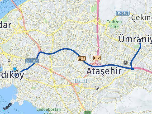 Söğütlüçeşme İstasyonu Ümraniye Arası Kaç Km - Yol Tarifi